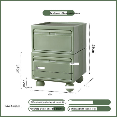 NIYE Calypso Minimalist Nordic Bedroom Storage Side Cabinet from NIYE