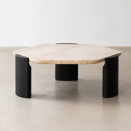 SOOGOOD Kaori Elegant Natural Travertine Coffee Table from SOOGOOD
