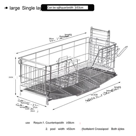 SUCO Haruki Space-Saving Stainless Steel Drying Rack from SUCO