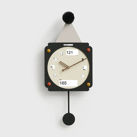 MANDELA Elowen Minimalist Cream Wall Clock from MANDELA