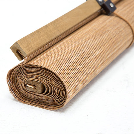 PAULOWNIA Yoko Elegant Bamboo Silk Zen Rolling Curtain from PAULOWNIA