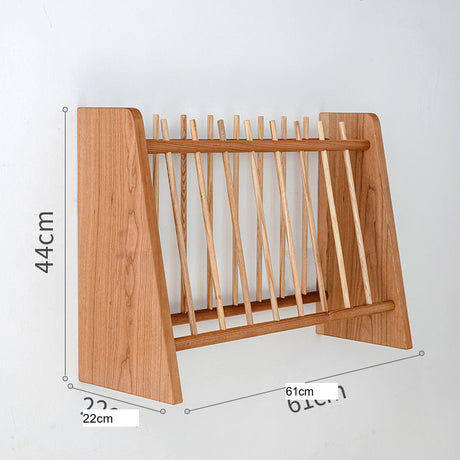 JUHAN Mistral Rustic Natural Wood Drying Rack Storage System Stand from JUHAN