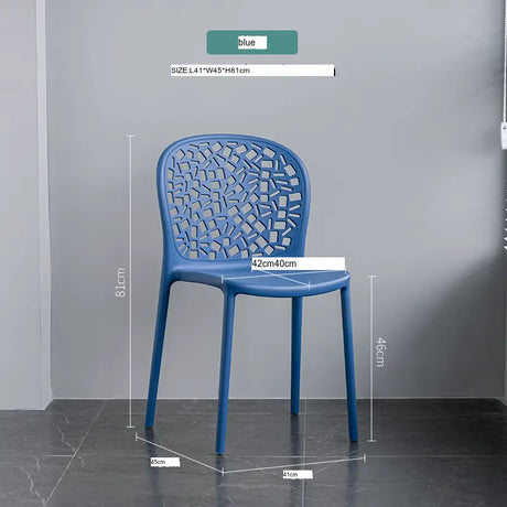 ABOUT WHITE Santiago Minimalist Hollow-Back Dining Chair from ABOUT WHITE