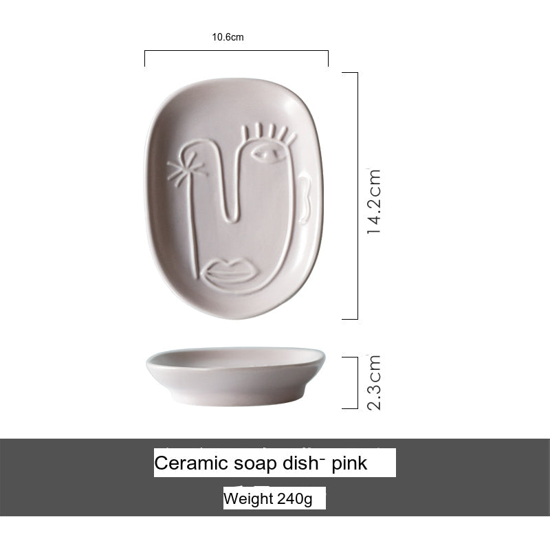 TIANRUN Nicosia Elegant Ceramic Soap Holder System from TIANRUN