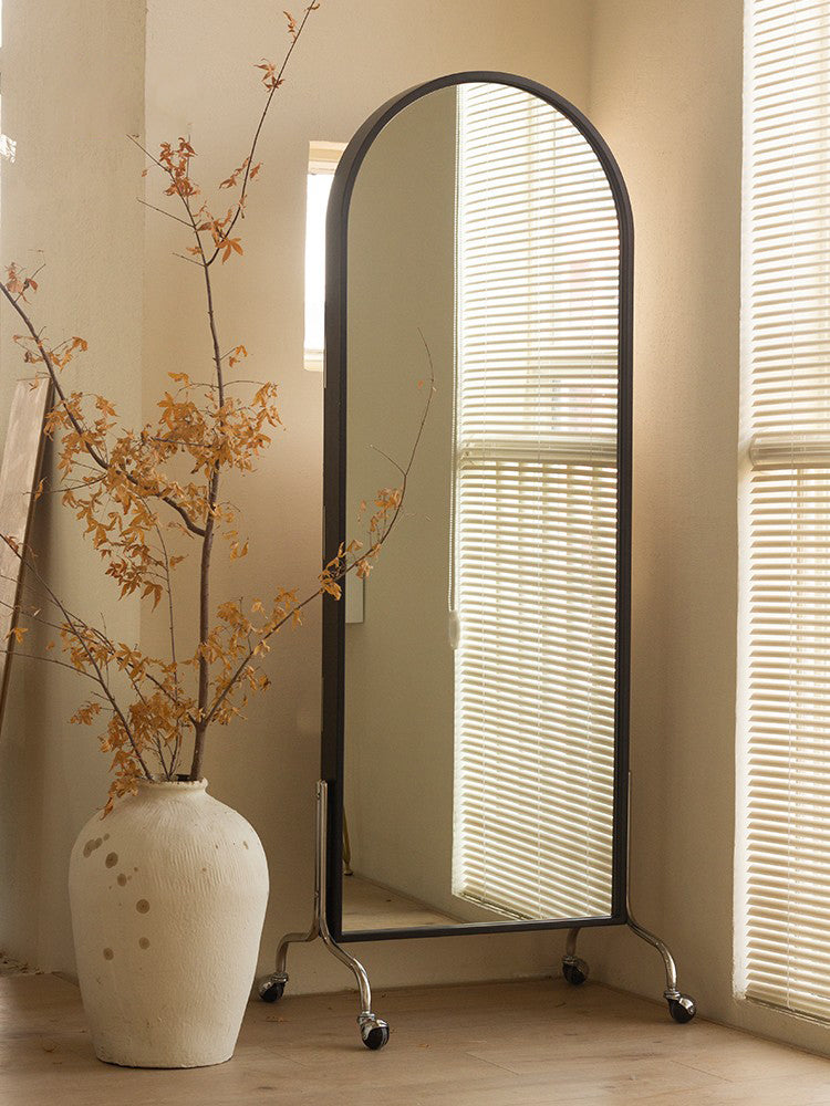 ROOMHOME Zephyra Elegant Arched Mirror Bookshelf Floorstand from ROOMHOME