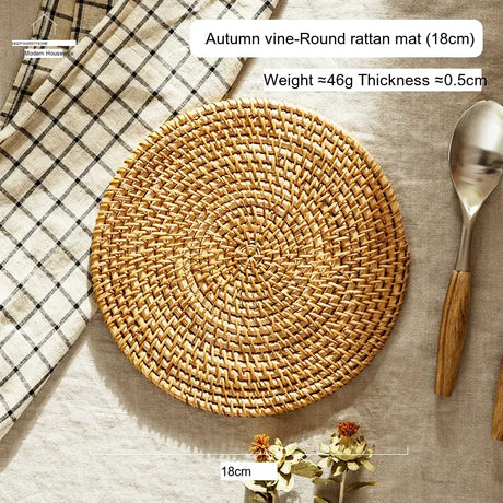 MH Isolde Premium Rattan Heat-Resistant Table Pad from MH