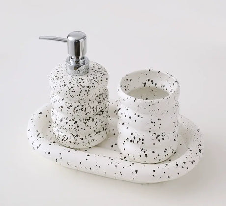 LENYVASEN Esme Elegant Bathroom Wash Cup Set from LENYVASEN