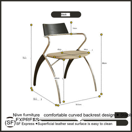 NIYE Calista Creative Bauhaus Armrest Leisure Chair from NIYE