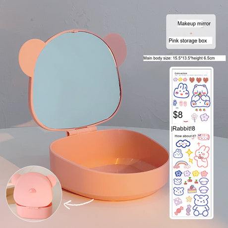 MI XIAOXIAO Juniper Compact Folding Mirror Storage Table from MI XIAOXIAO