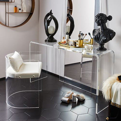ROOMHOME Zandria Creative Minimalist Makeup Desk from ROOMHOME