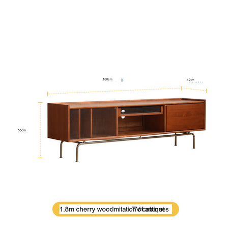 HANKE Marcellus Retro Cherry Wood Medium TV Cabinet Solid Modern Design from HANKE