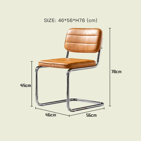 LAZYSPACE Olivia Light Luxury Leather Chair from LAZYSPACE