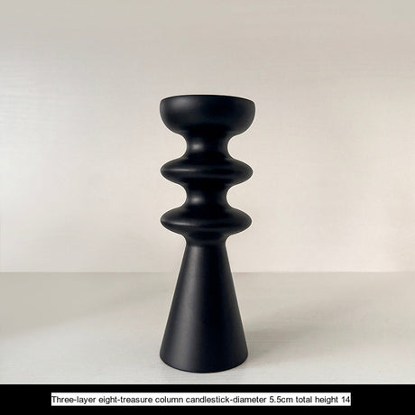 LIVETAI Seraphina Vintage Elegant Solid Wood Candlestick. from LIVETAI