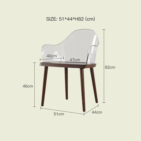 LAZYSPACE Evelyn Acrylic Highchair from LAZYSPACE
