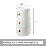NIYE Aveline Minimalist Round Storage Side Table from NIYE