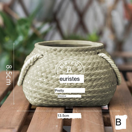 JUHAN Nizami Elegant Textured Flower Pot Cloth Bag from JUHAN