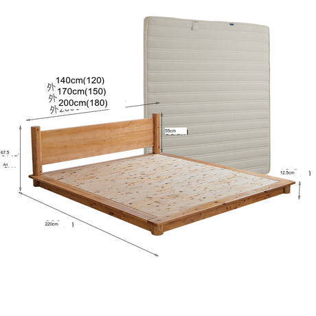 BAIYA SHUNAN Taro Sustainable Double Cypress Tatami Bed from BAIYA SHUNAN