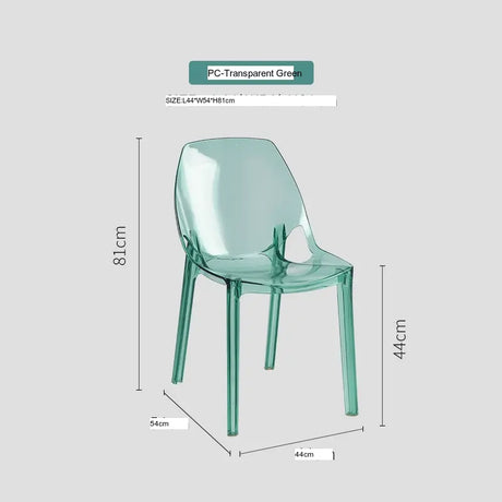 ABOUT WHITE Isadora Transparent Crystal Dining Chair - Nordic Acrylic Design from ABOUT WHITE