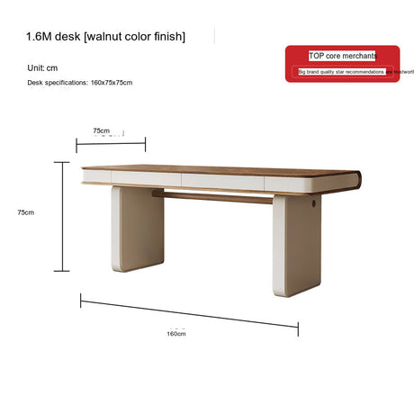 QUANMU Lorenzo Elegant Walnut Workstation from QUANMU