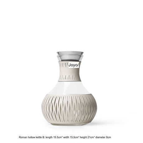 VAVINCI Aeliana Elegant Glossy Teapot & Glass Set Decor from VAVINCI