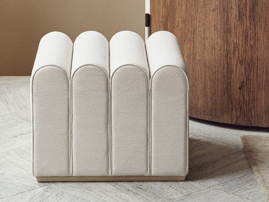 ROOMHOME Elysian Chic Rustic Square Stool from ROOMHOME