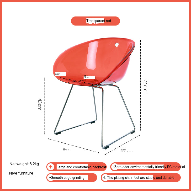 NIYE Elowen Modern Chic Acrylic High Chair from NIYE