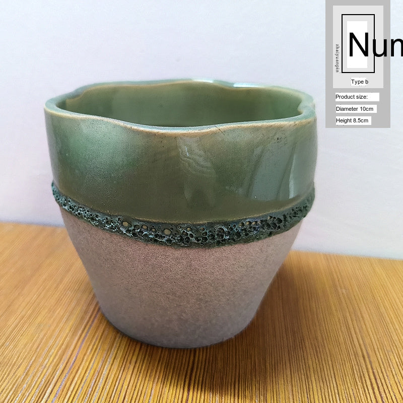 PAULOWNIA Yuna Unique Stone-Look Small Flowerpot from PAULOWNIA