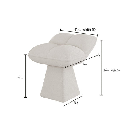 FANMINGDI Elowen Cream Chic Stylish Makeup Stool from FANMINGDI