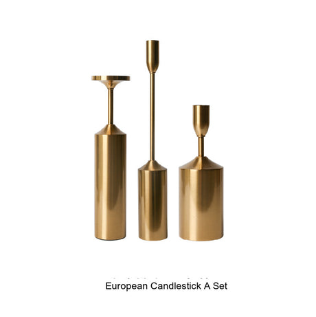 LIVETAI Amethyst European-Style Light Luxury Candleholder Decor. from LIVETAI