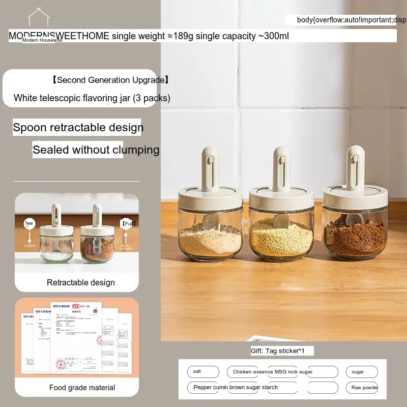 MH Isadora Versatile Storage Kitchen Seasoning Box from MH