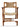 GENJI Aeliana Nordic Retro Design Solid Wood Dining Chair from GENJI
