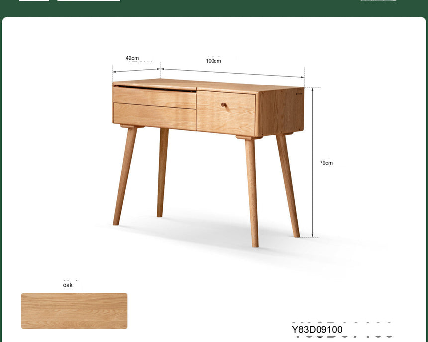 GENJI Callidora Elegant Minimalist Flip Dressing Table from GENJI