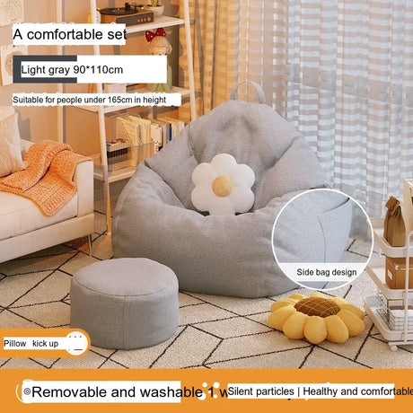 LEDONG Kintaro Plush Versatile Bean Bag Chair from LEDONG