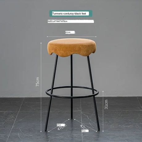 ABOUT WHITE Marcellus Elegant Luxury Bar Stool from ABOUT WHITE