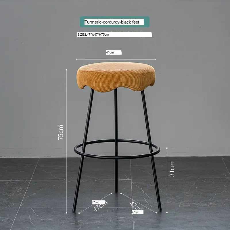 ABOUT WHITE Marcellus Elegant Luxury Bar Stool from ABOUT WHITE