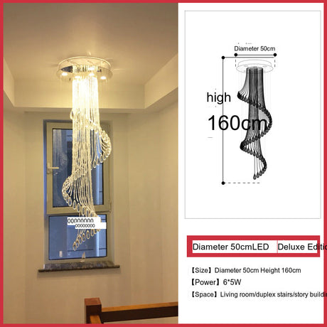 YDZM Alhambra Elegant Minimalist Crystal Ceiling Lamp from YDZM