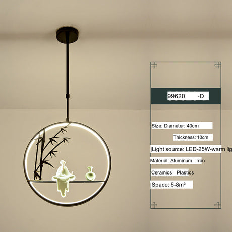BOJI Minoru Stylish LED Ceiling Lamp Chinese Style from BOJI