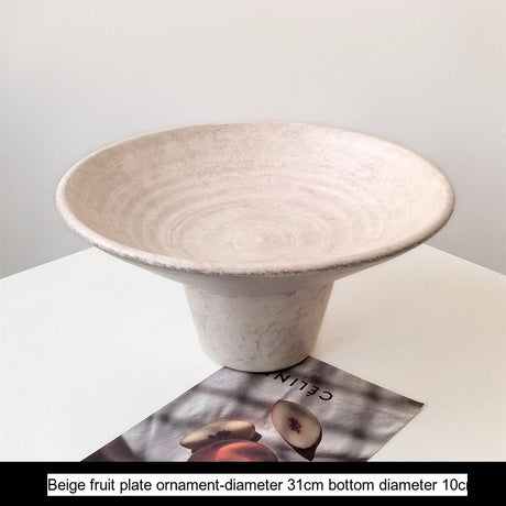 LIVETAI Kinoshita Elegant Wabi-Sabi Ceramic Fruit Plate from LIVETAI