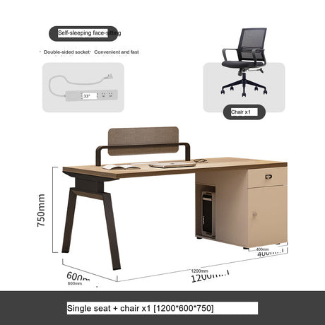 MUTINI Kira Elegant Simple Six-Person Workstation Desk from MUTINI