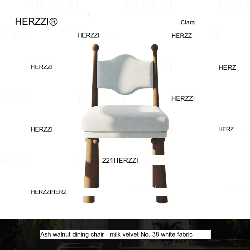 HERZZI Delphine Rustic Elegant Wood Dining Chair from HERZZI