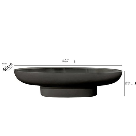 THOUGHTS Amarante Light Luxury Oval Coffee Table from THOUGHTS