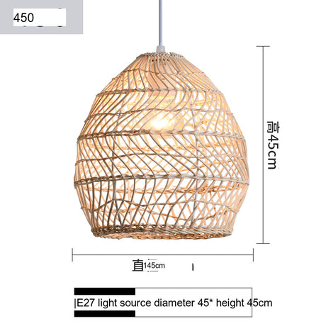 BOJI Haruko Vintage Woven Ceiling Lamp Retro Light Fixture from BOJI