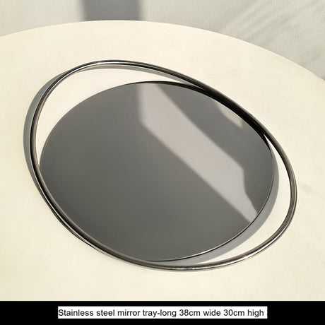 LIVETAI Juniper Elegant Stainless Steel Tea Tray from LIVETAI