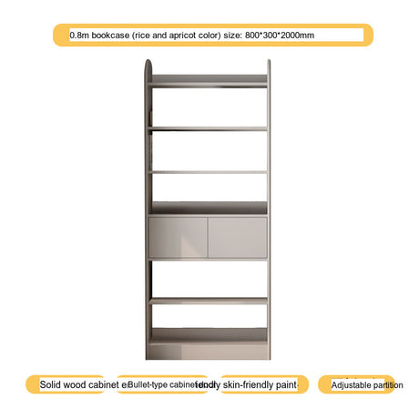 LINYUE Orion Solid Wood Customizable Wall Bookcase from LINYUE