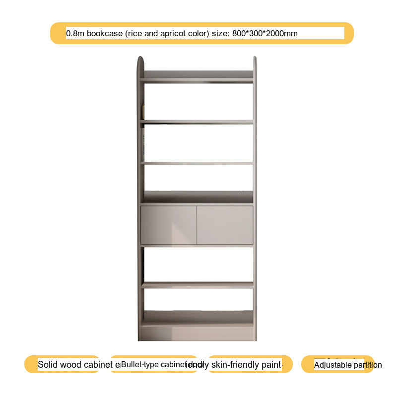 LINYUE Orion Solid Wood Customizable Wall Bookcase from LINYUE