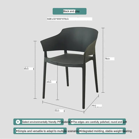 ABOUT WHITE Isadora Scandinavian Ergonomic Dining Chair from ABOUT WHITE
