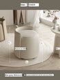 MOXER Caspian Elegant Leather Makeup Stool from MOXER