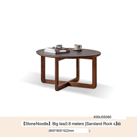 GENJI Hiroshi Sleek Natural Wood Coffee Table from GENJI