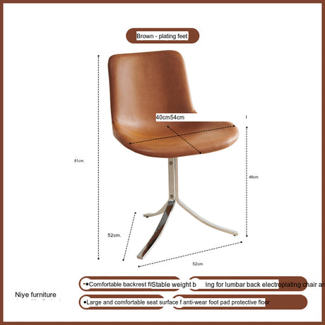 NIYE Seraphina Vintage Wax Leather Modern Dining Chair from NIYE
