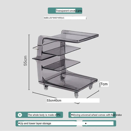 ABOUT WHITE Isolde Modern Minimalist Acrylic Coffee Table from ABOUT WHITE